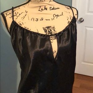 Black silky nightgown